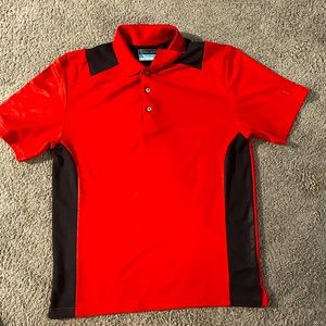PGA Tour Airflux Red And Black Golf Shirt Large